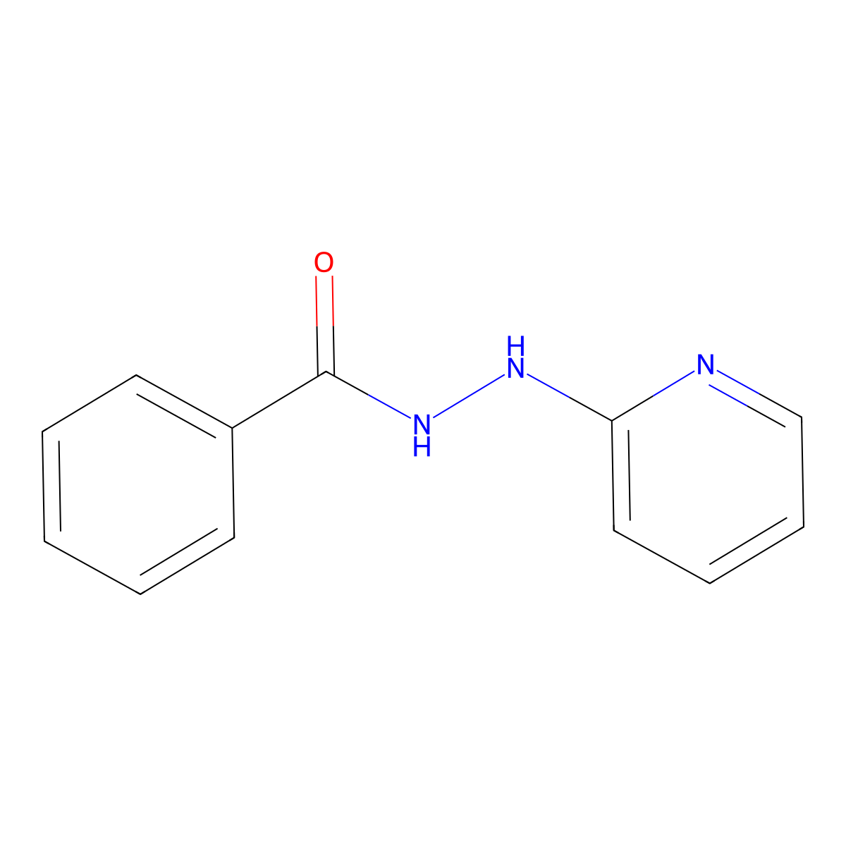 N'-pyridin-2-ylbenzohydrazide molecular structure, CAS 41214-53-3