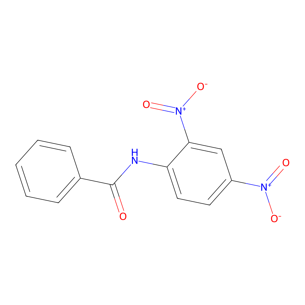 N-(2,4-Dinitrophenyl)benzamide molecular structure, CAS 41214-79-3