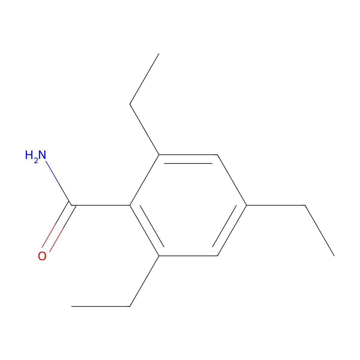 2,4,6-Triethylbenzamide molecular structure, CAS 41214-94-2
