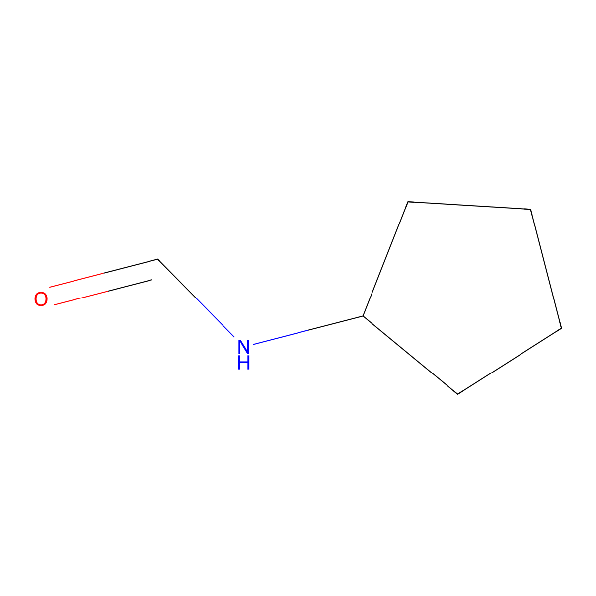 N-cyclopentylformamide molecular structure, CAS 41215-40-1