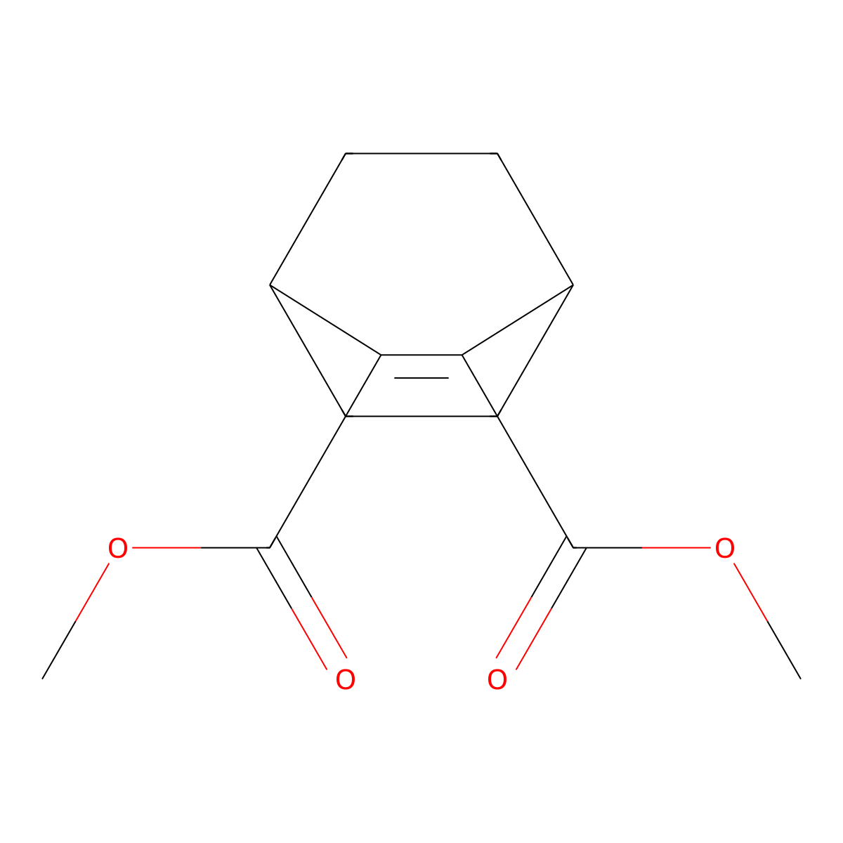 Dimethyl bicyclo[2.2.2]oct-2-ene-2,3-dicarboxylate molecular structure, CAS 41216-85-7