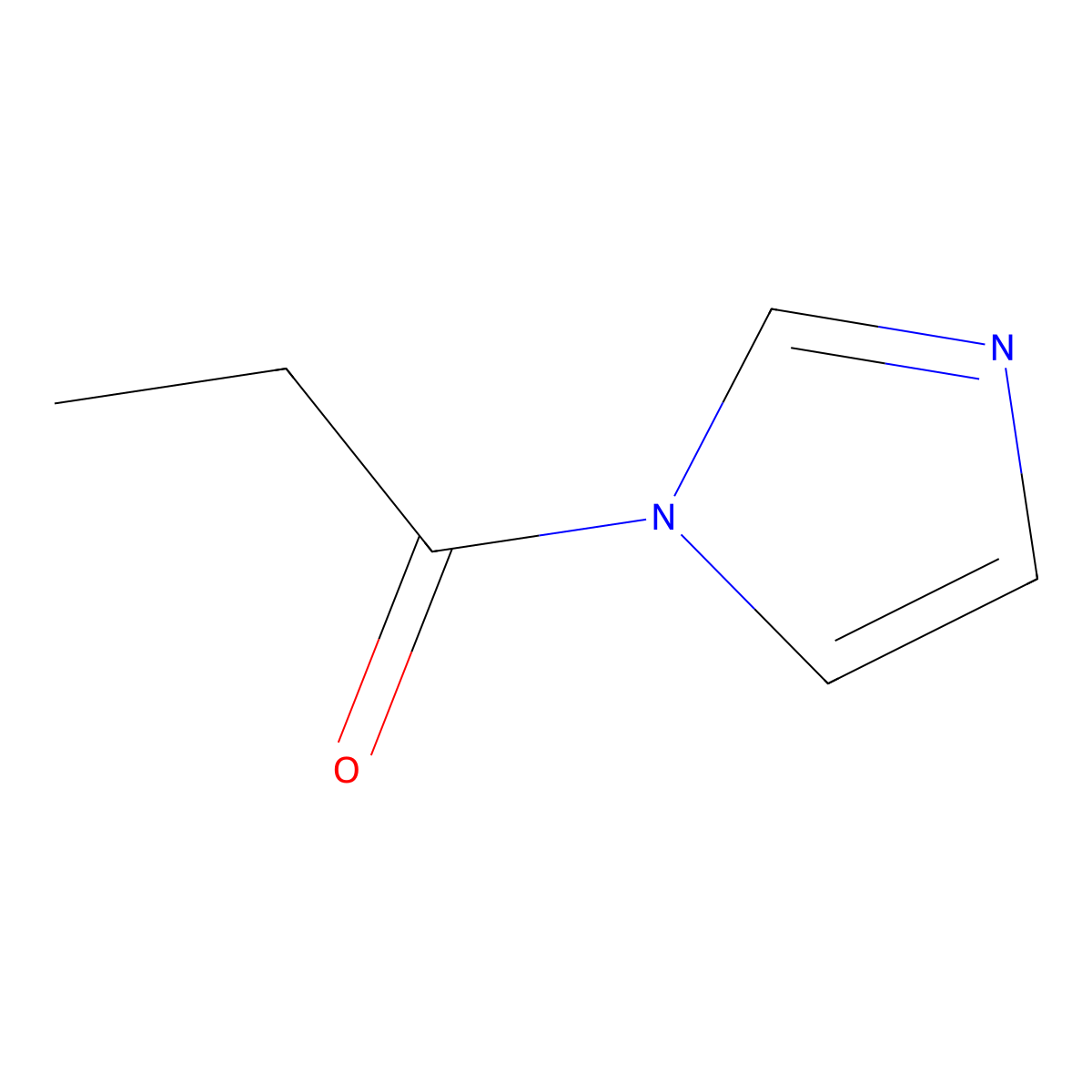1-(1-oxopropyl)-1H-imidazole molecular structure, CAS 4122-52-5