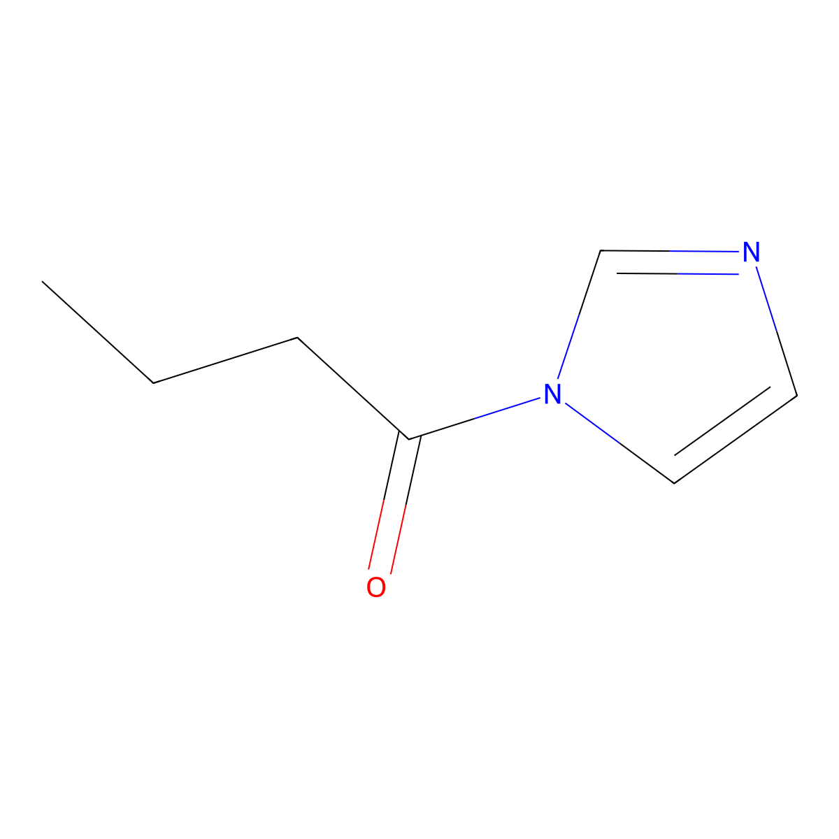 1-Butyrylimidazole molecular structure, CAS 4122-54-7