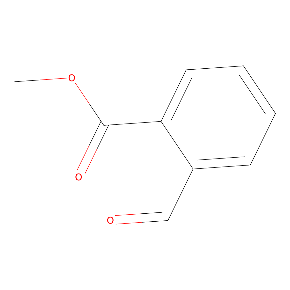 Methyl 2-formylbenzoate molecular structure, CAS 4122-56-9