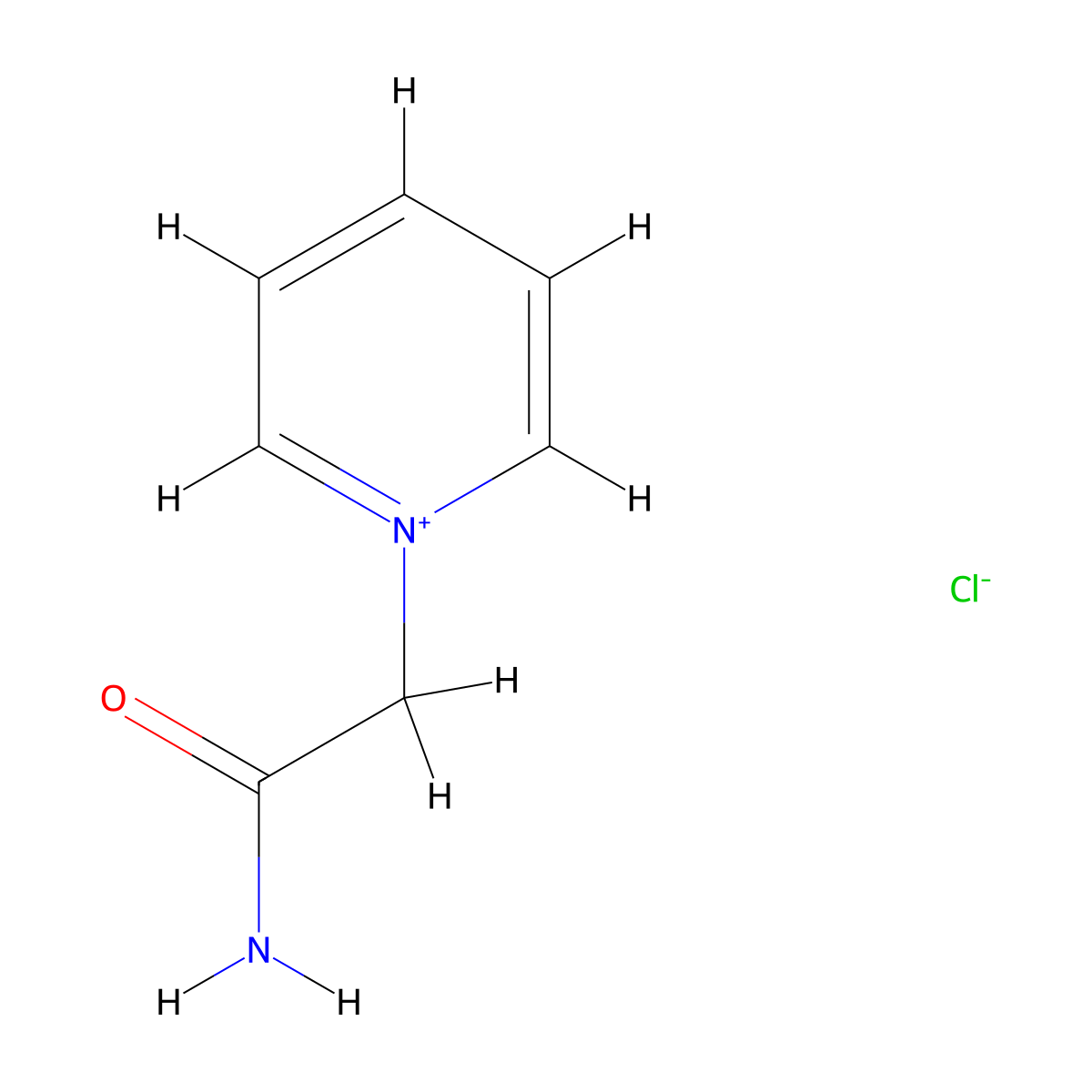1-(Carbamoylmethyl)pyridinium Chloride molecular structure, CAS 41220-29-5