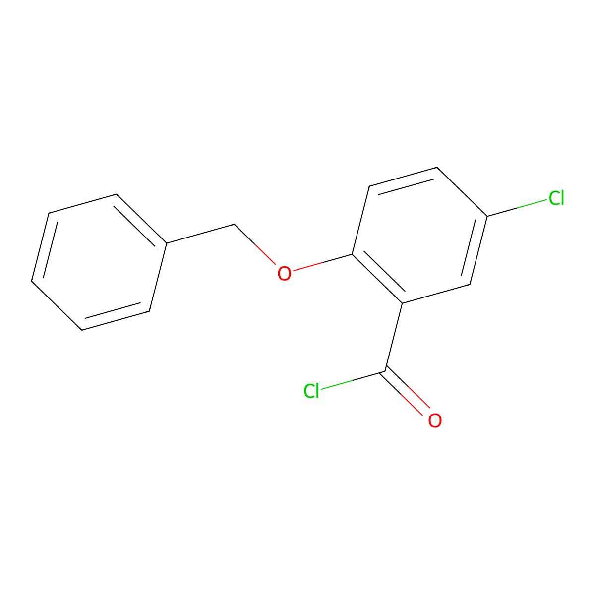 2-(Benzyloxy)-5-chlorobenzoyl chloride molecular structure, CAS 41220-63-7