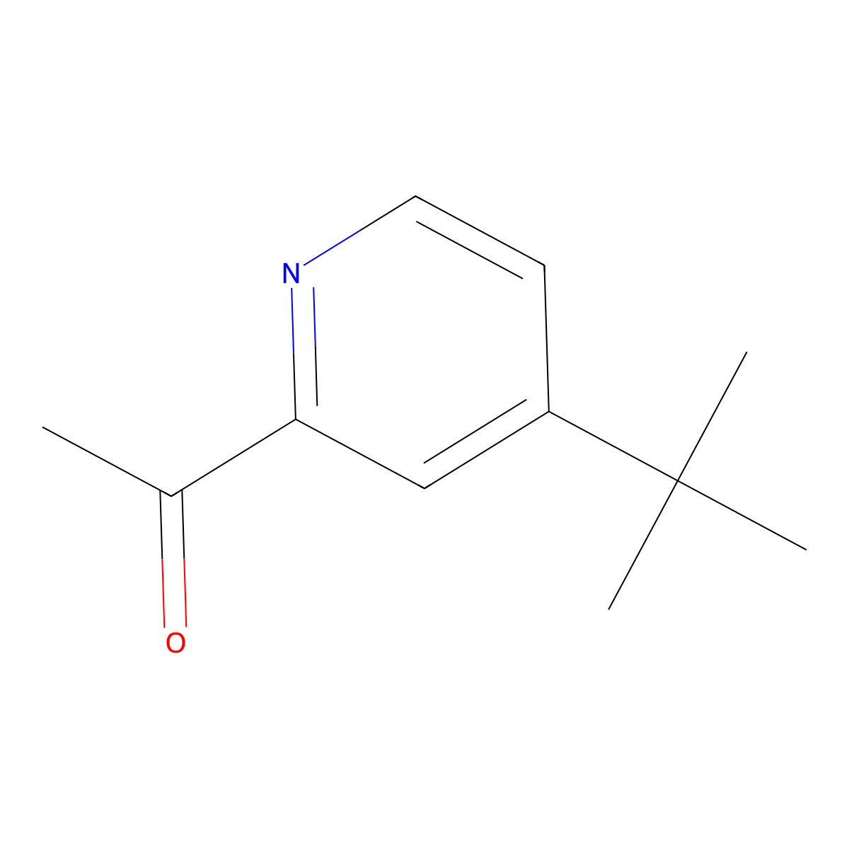 1-(4-tert-Butylpyridin-2-yl)ethan-1-one molecular structure, CAS 41225-63-2
