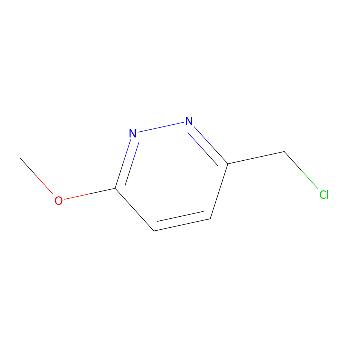 3-(Chloromethyl)-6-methoxypyridazine molecular structure, CAS 41227-73-0
