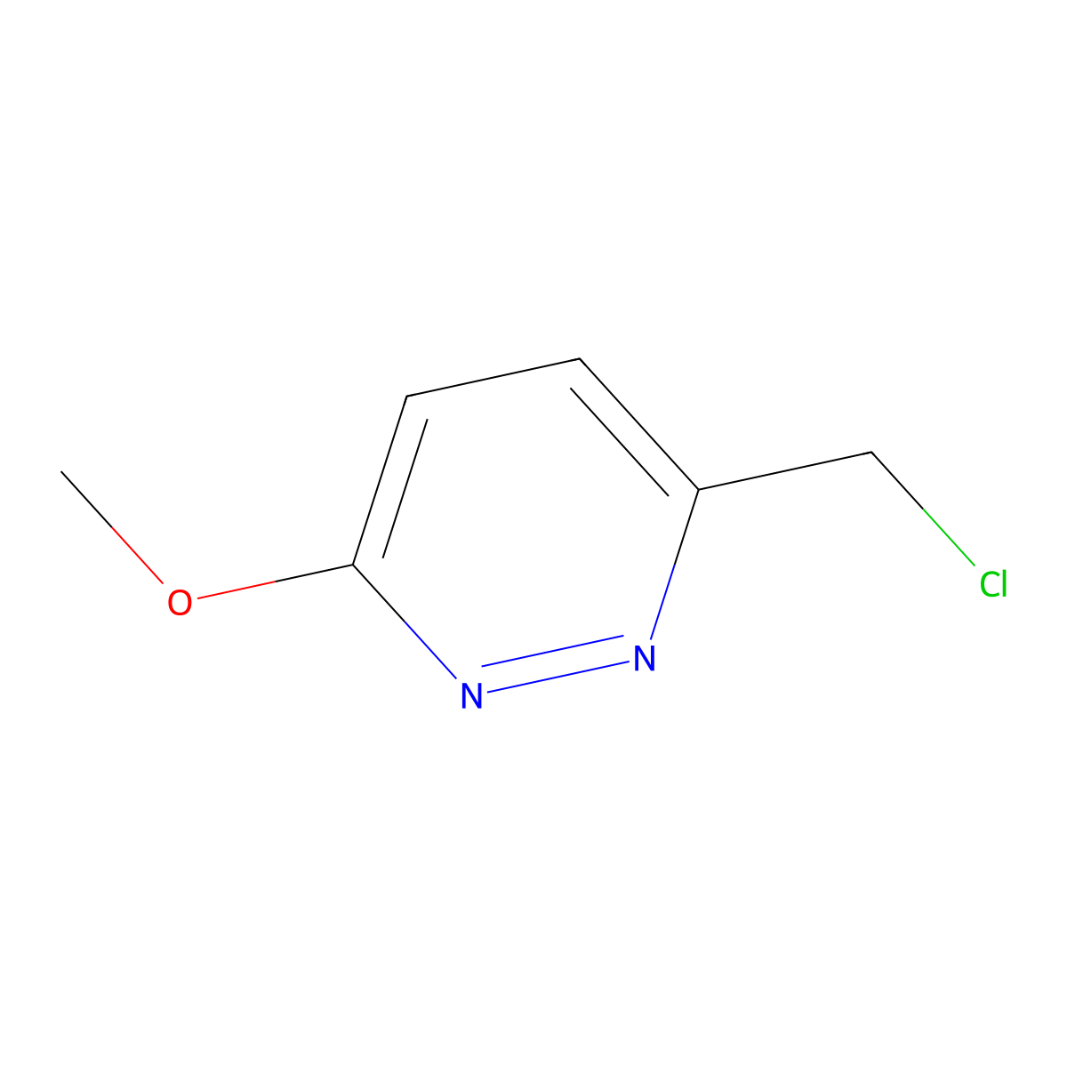 3-(Chloromethyl)-6-methoxypyridazine molecular structure, CAS 41227-73-0