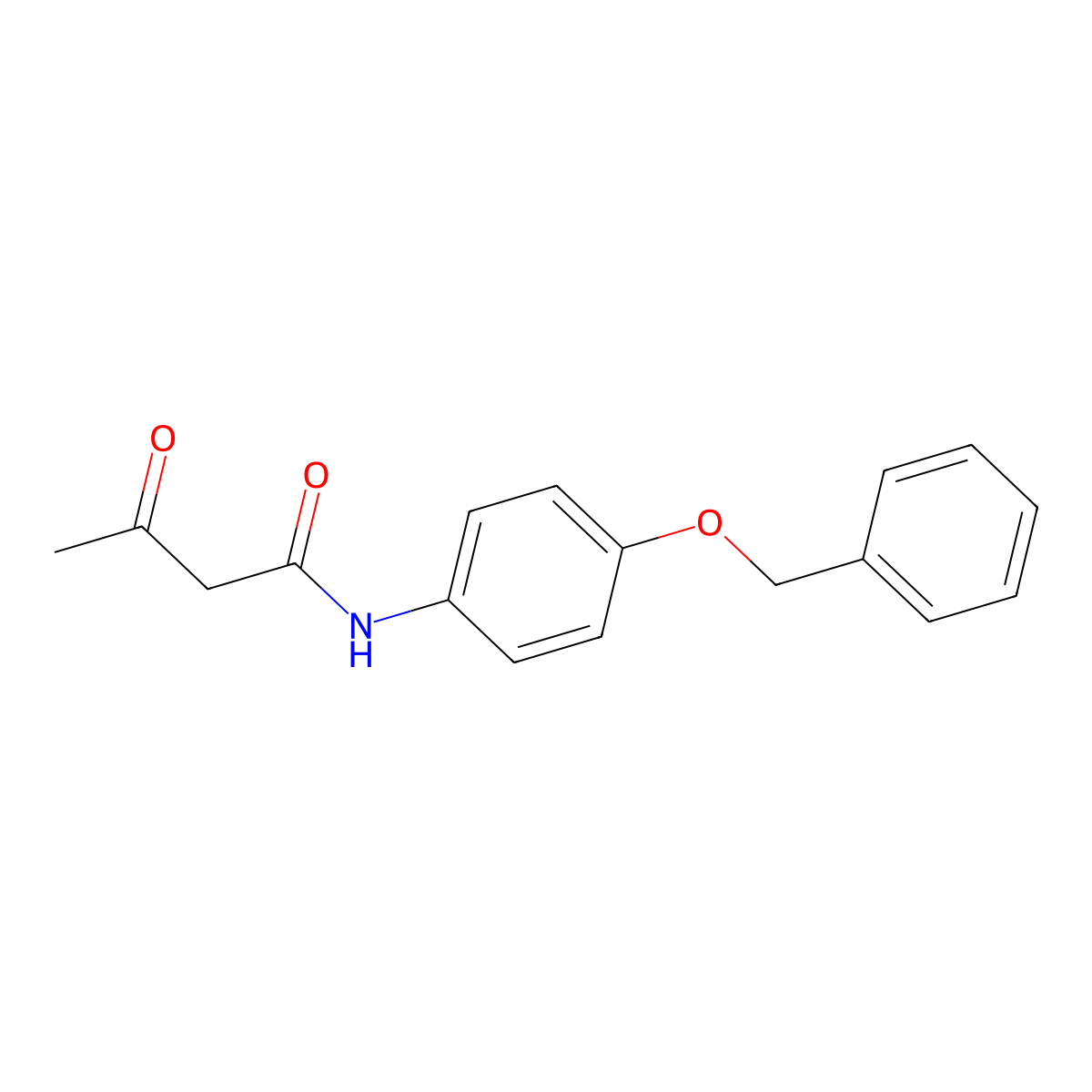 N-[4-(benzyloxy)phenyl]-3-oxobutanamide molecular structure, CAS 412277-61-3