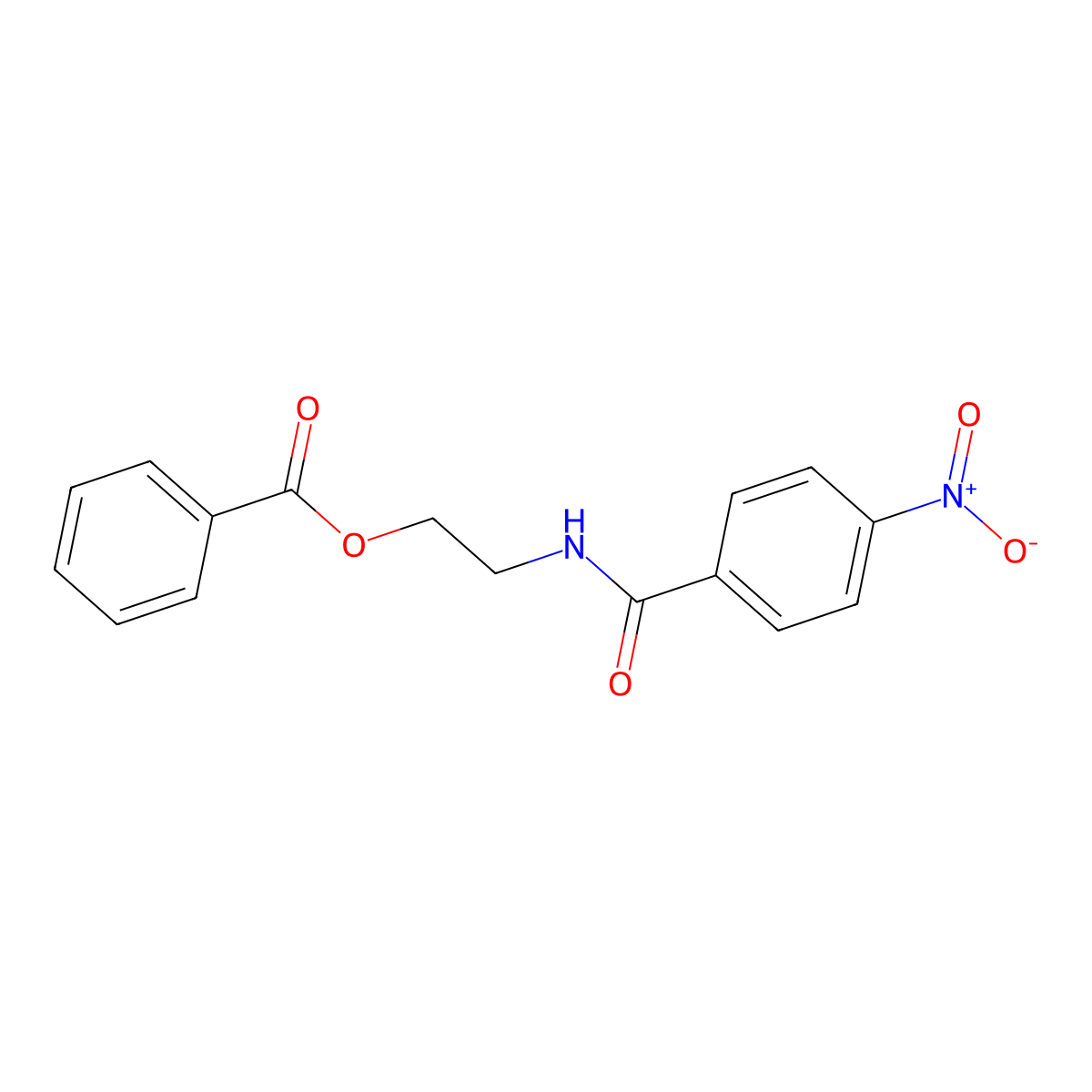 N-[2-(Benzoyloxy)ethyl]-4-nitrobenzamide molecular structure, CAS 412277-95-3