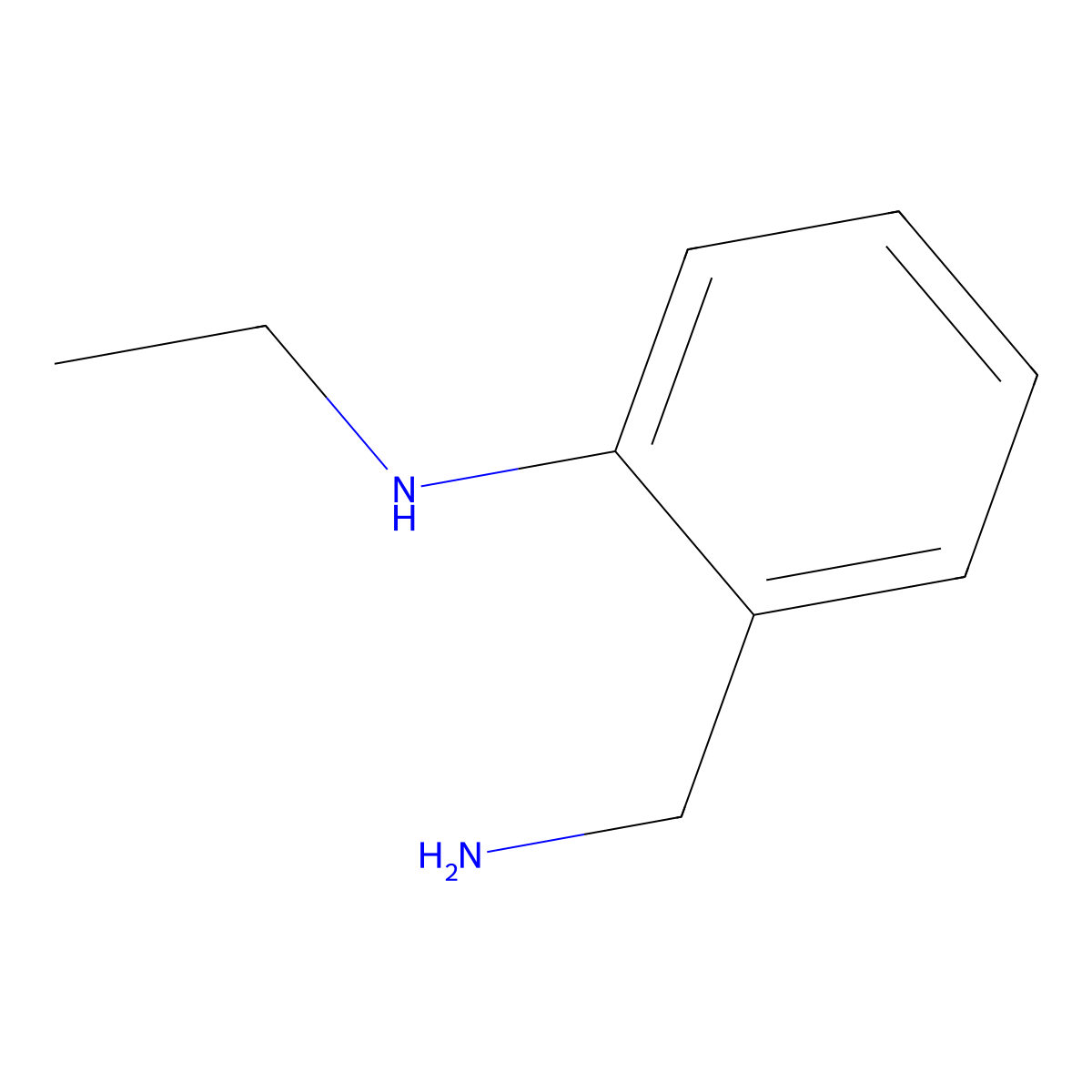2-(aminomethyl)-N-ethylaniline molecular structure, CAS 412278-85-4
