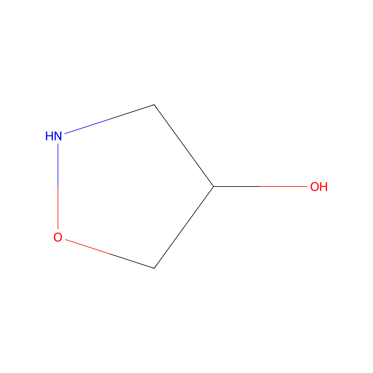 1,2-Oxazolidin-4-ol molecular structure, CAS 412279-21-1
