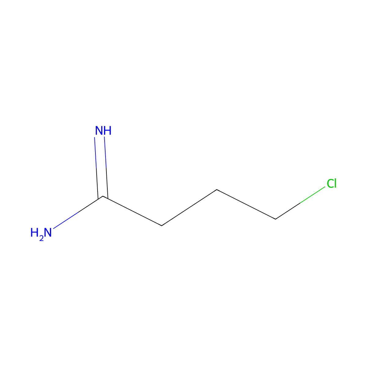 4-Chlorobutanimidamide molecular structure, CAS 412280-97-8