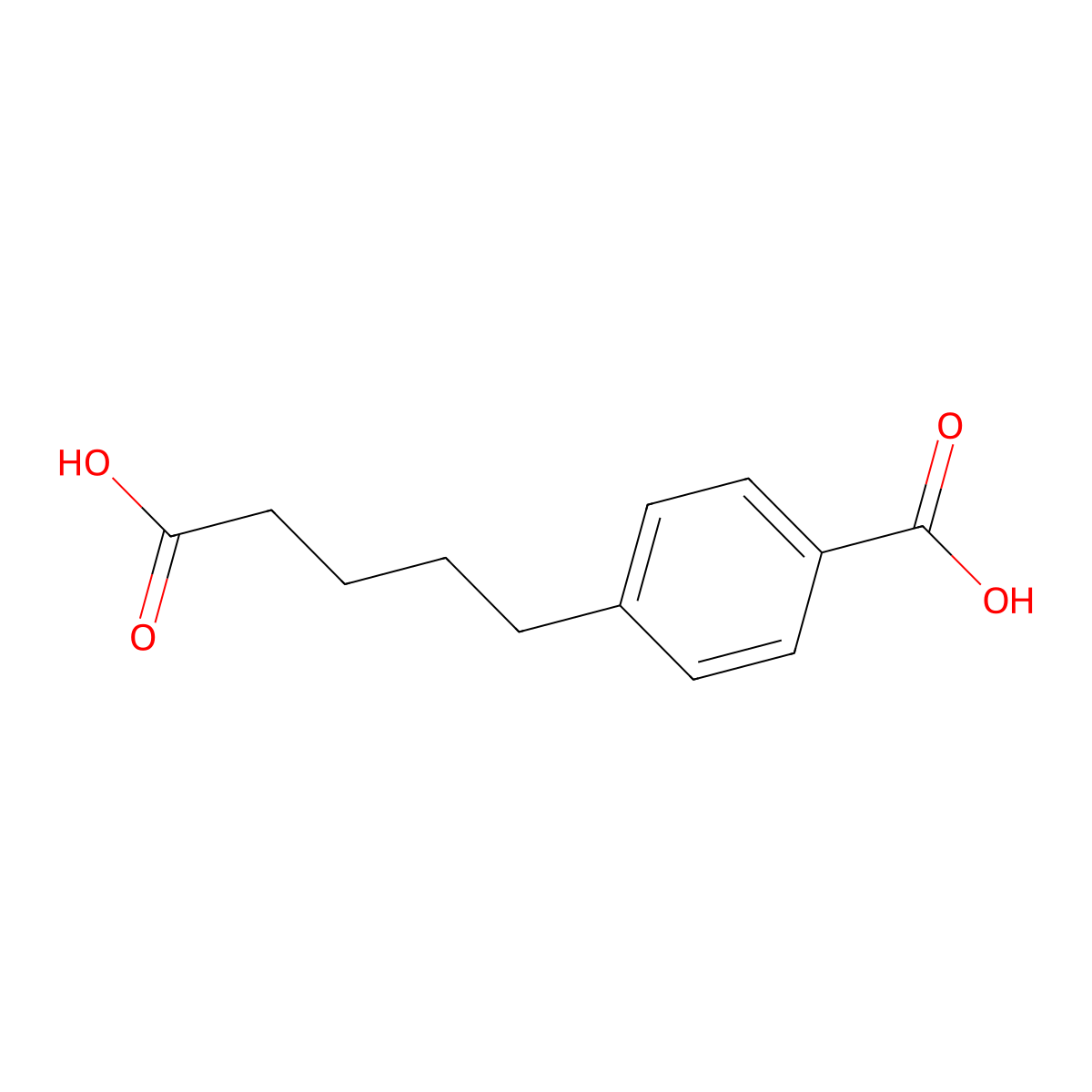 4-(4-Carboxybutyl)benzoic acid molecular structure, CAS 412281-97-1