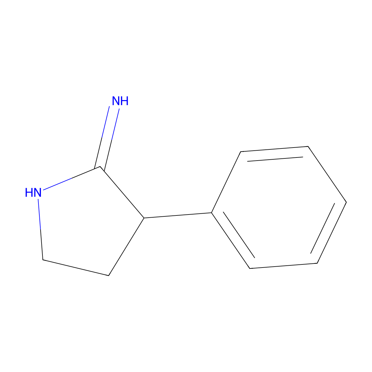 4-Phenyl-3,4-dihydro-2H-pyrrol-5-amine molecular structure, CAS 412283-73-9