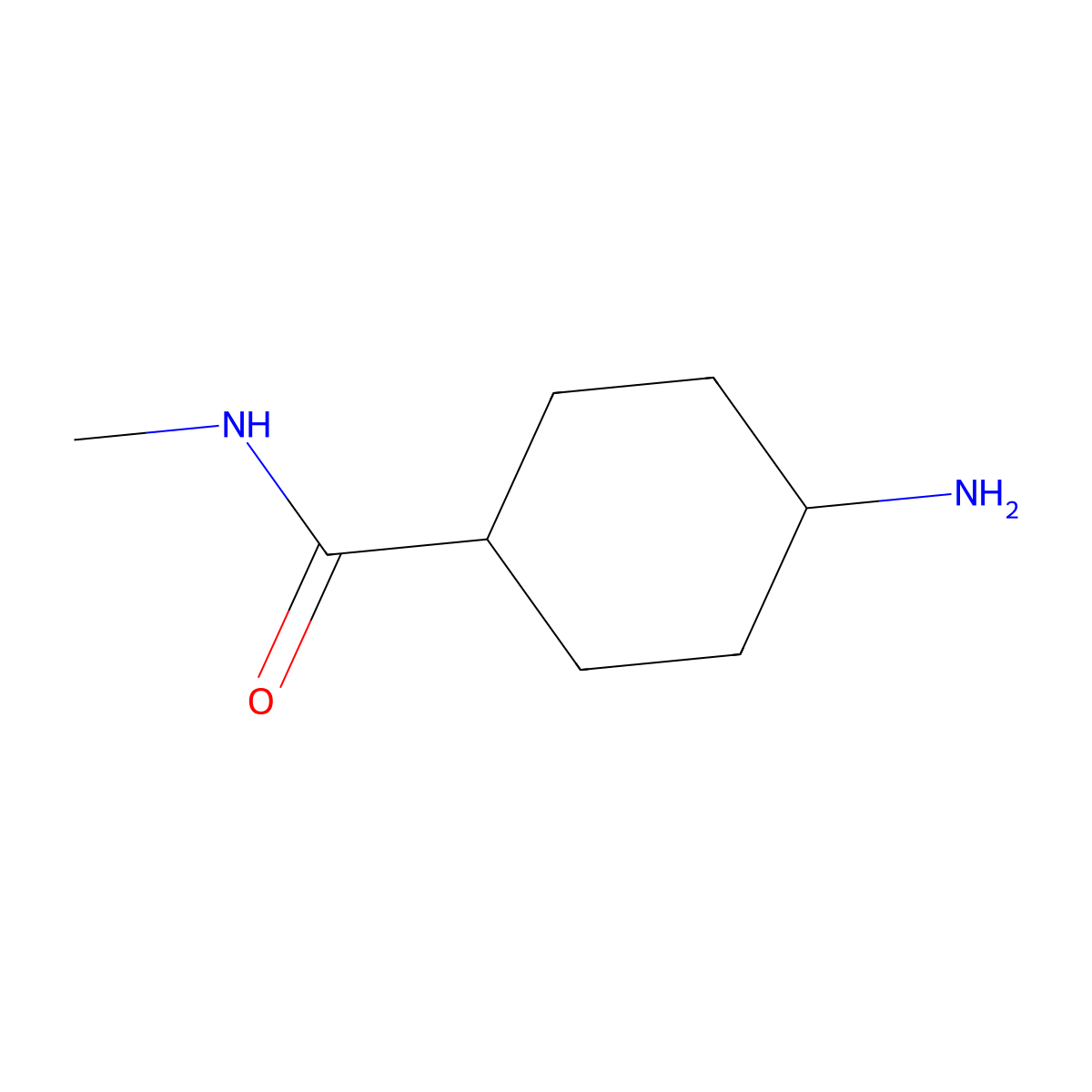 4-amino-N-methylcyclohexane-1-carboxamide molecular structure, CAS 412290-82-5