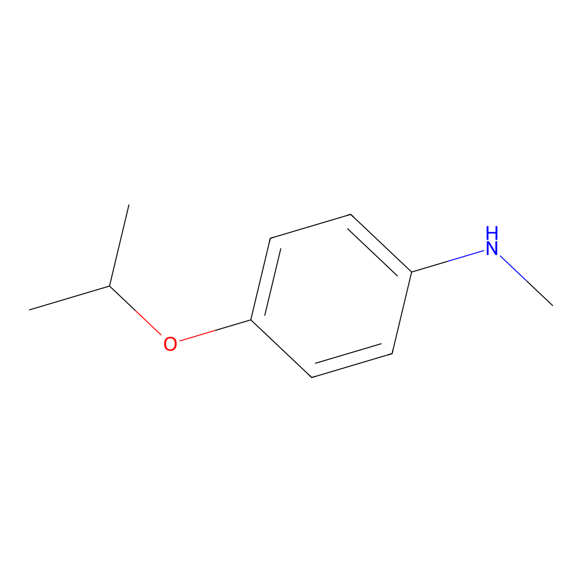 4-Isopropoxy-N-methylaniline molecular structure, CAS 412292-91-2
