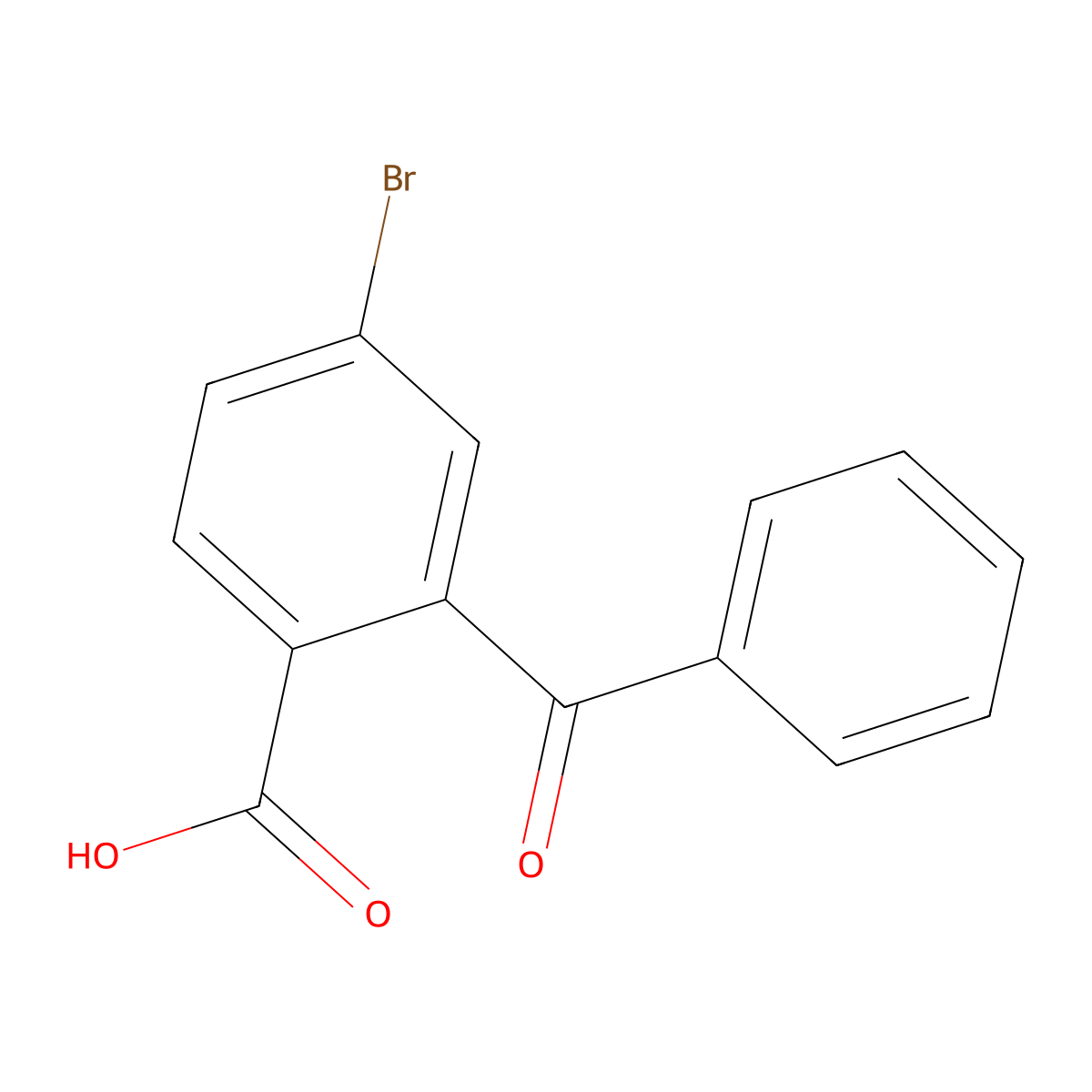 2-Benzoyl-4-bromobenzoic acid molecular structure, CAS 412299-83-3