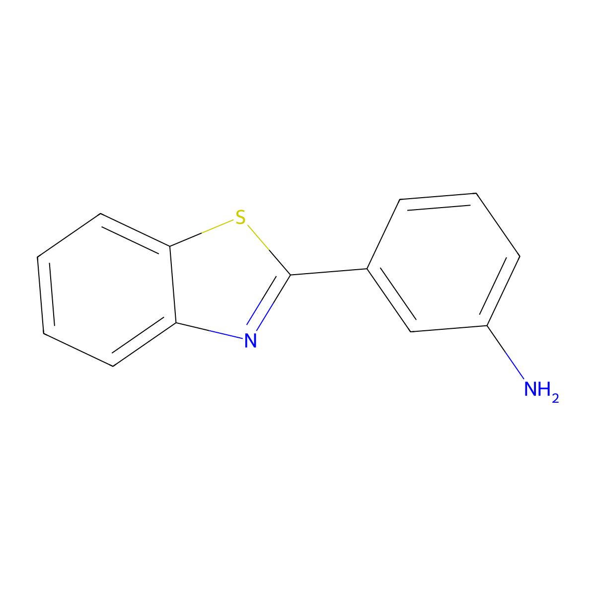 3-(1,3-Benzothiazol-2-yl)aniline molecular structure, CAS 41230-21-1