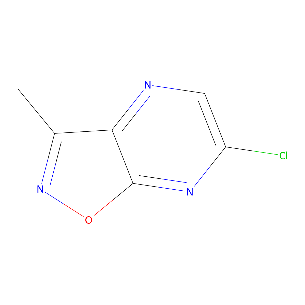 6-Chloro-3-methyl-[1,2]oxazolo[4,5-b]pyrazine molecular structure, CAS 41230-55-1