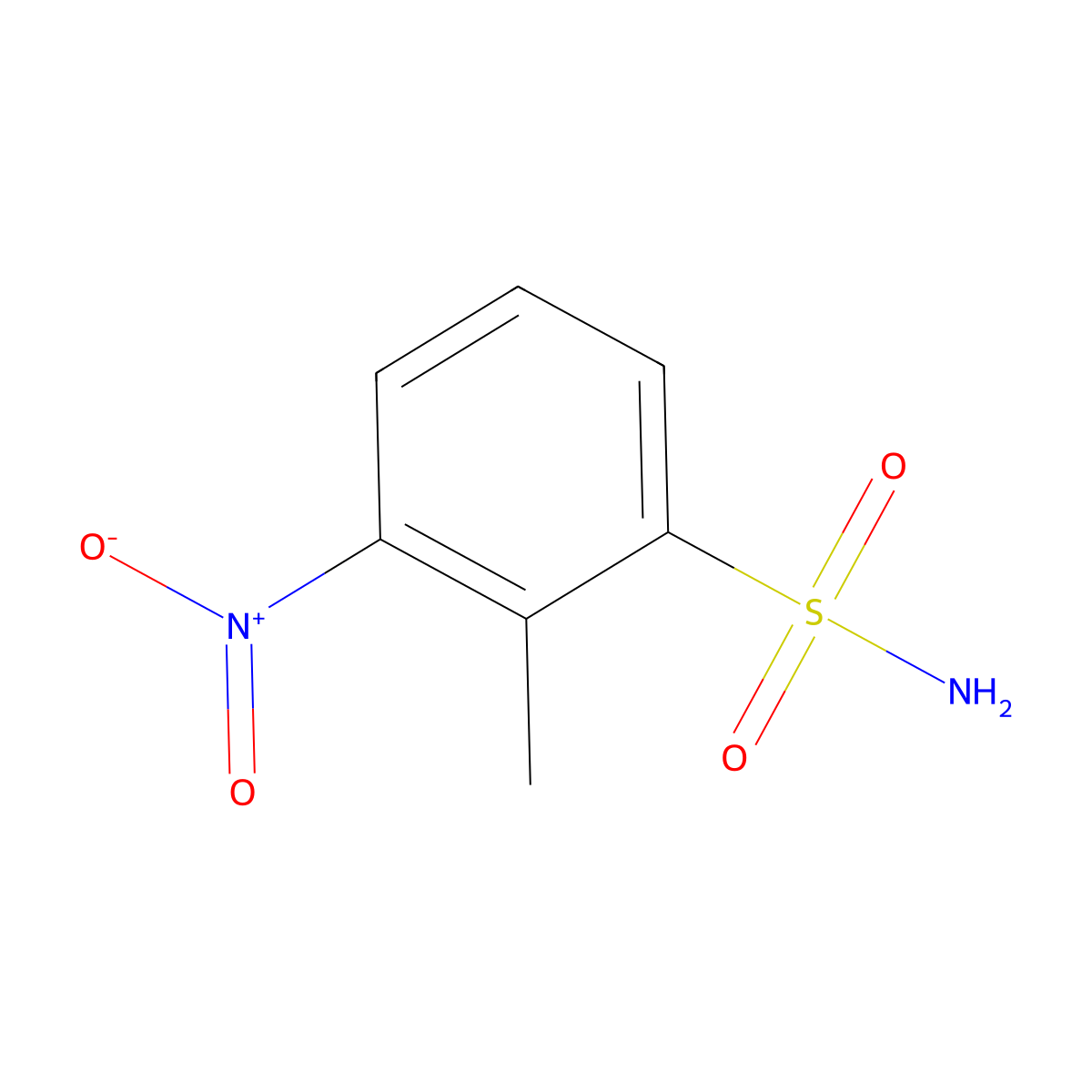 2-Methyl-3-nitrobenzenesulfonamide molecular structure, CAS 412304-82-6