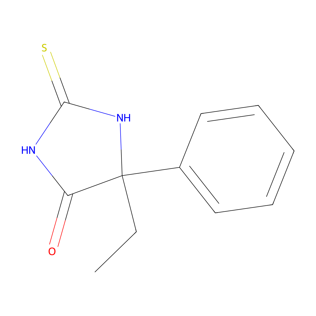 5-Ethyl-5-phenyl-2-thioxoimidazolidin-4-one molecular structure, CAS 412304-94-0