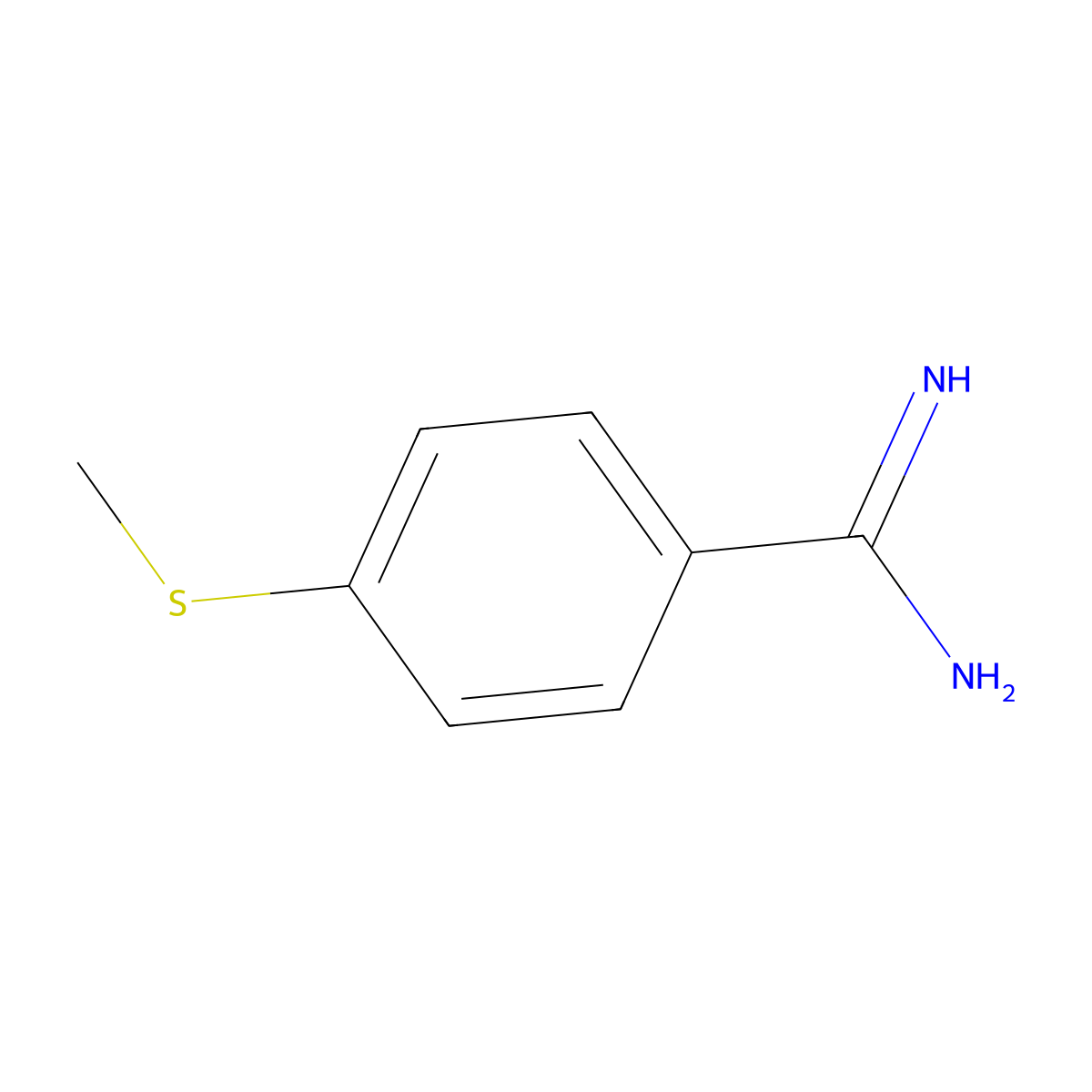 4-Methylsulfanyl-benzamidine molecular structure, CAS 412307-75-6