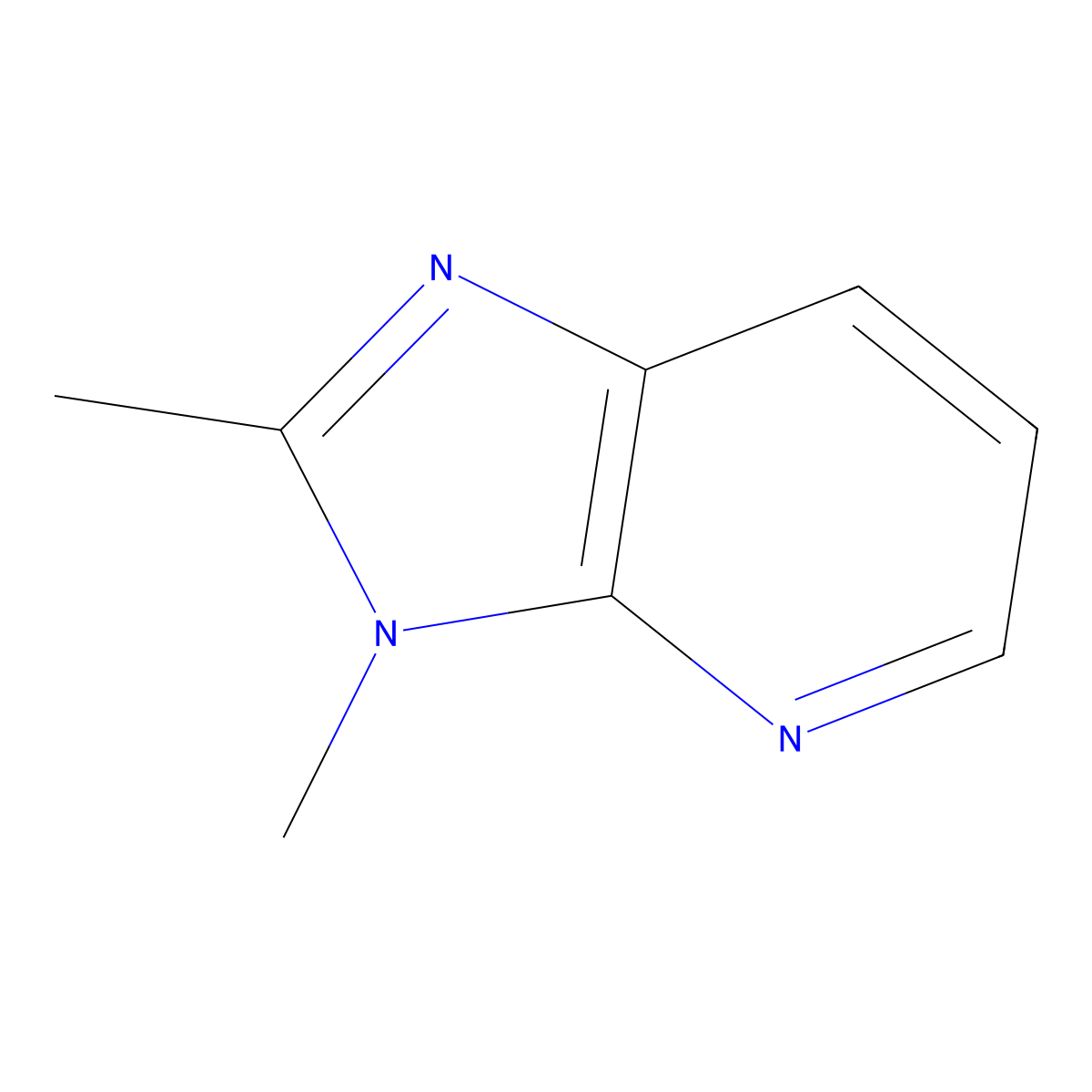 2,3-dimethyl-3H-imidazo[4,5-b]pyridine molecular structure, CAS 41231-05-4