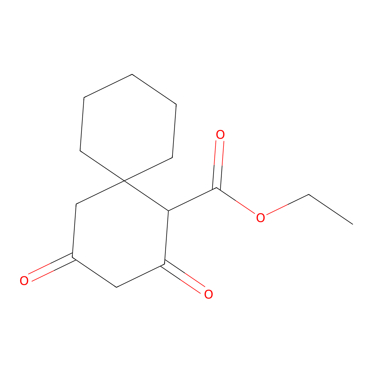 Ethyl 2,4-dioxospiro[5.5]undecane-1-carboxylate molecular structure, CAS 412314-46-6