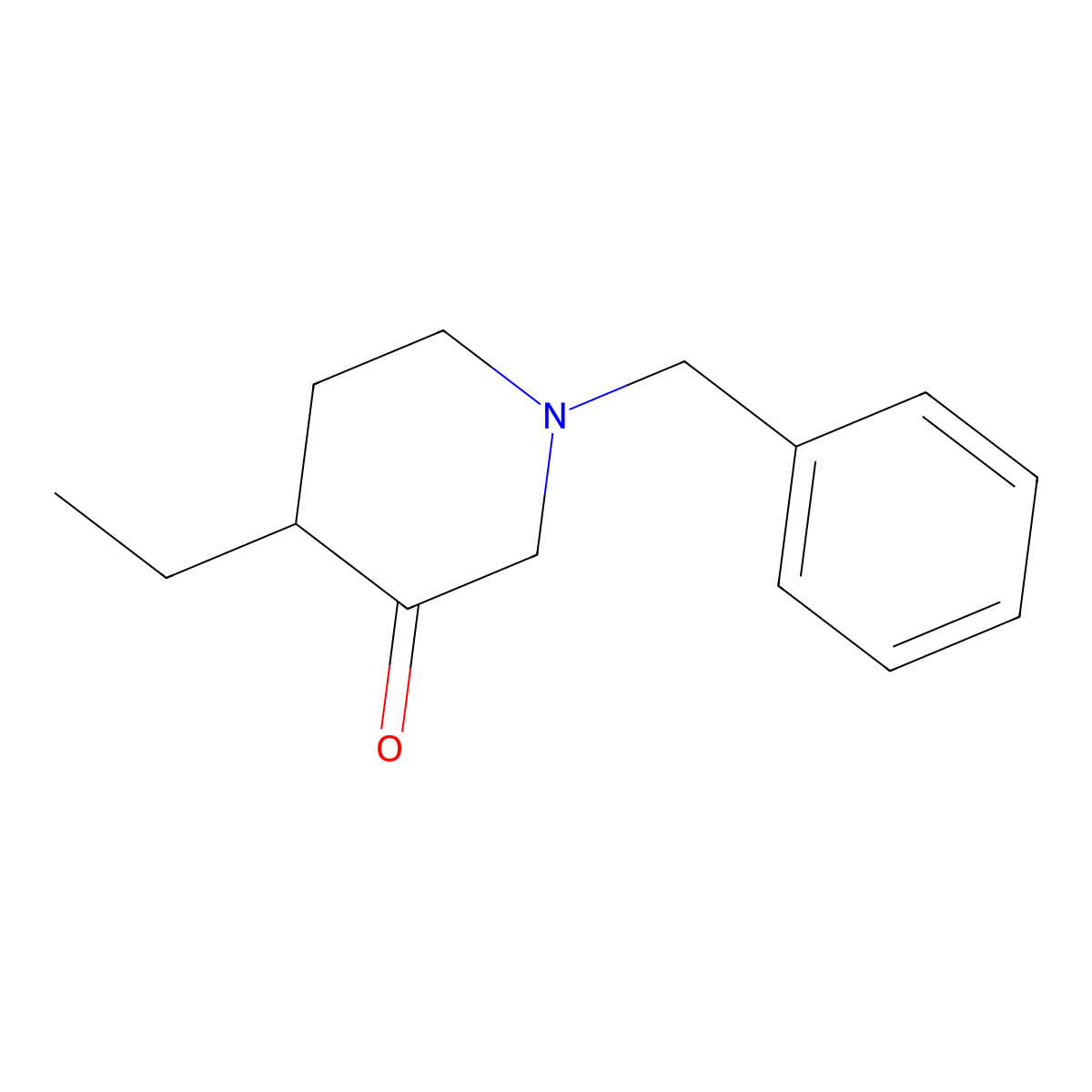 1-Benzyl-4-ethylpiperidin-3-one molecular structure, CAS 412321-22-3