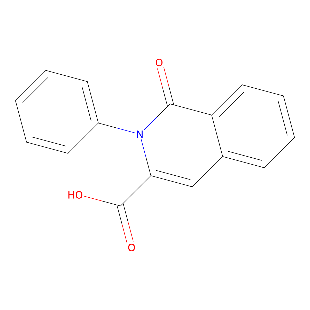 1-Oxo-2-phenyl-1,2-dihydroisoquinoline-3-carboxylic acid molecular structure, CAS 412336-51-7