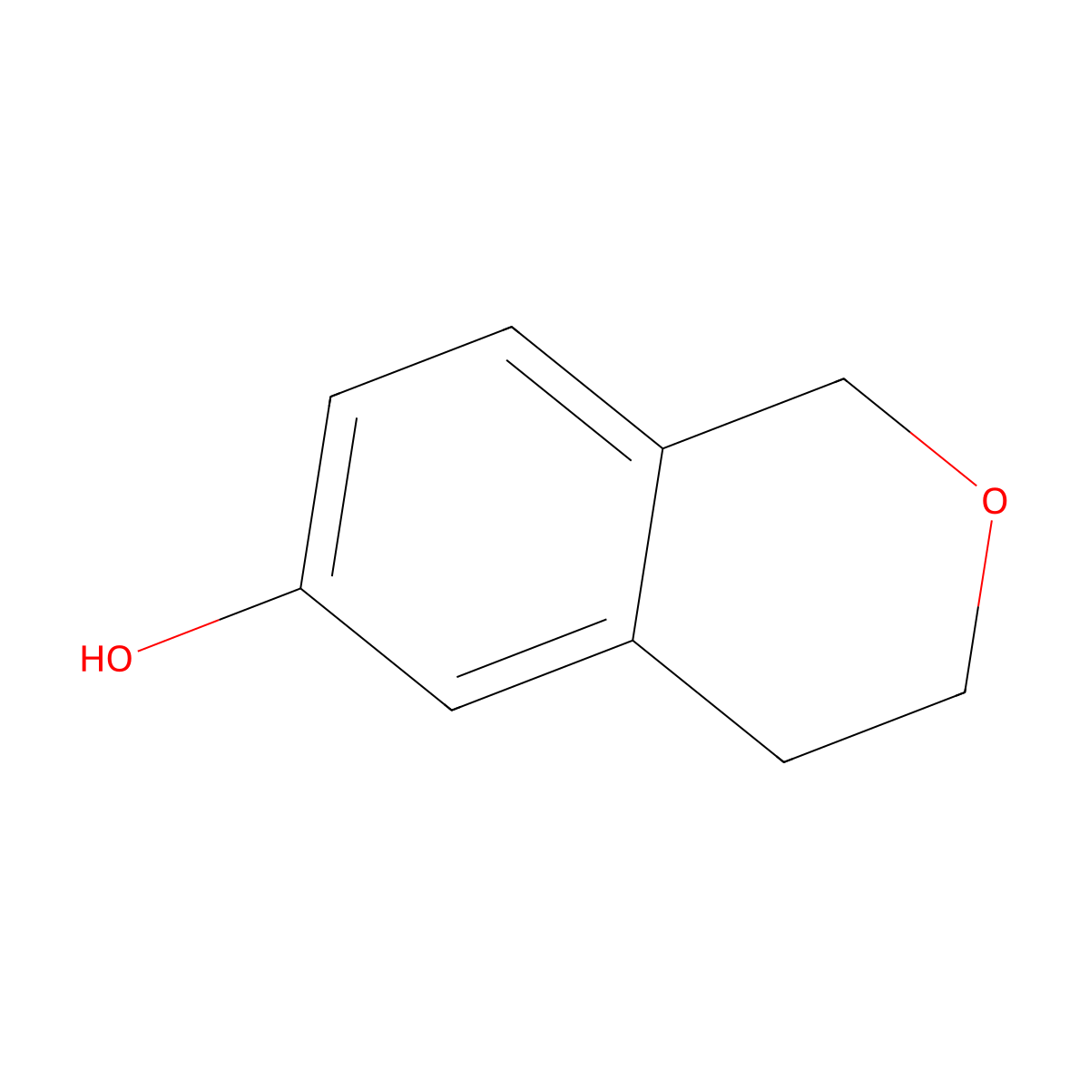 3,4-dihydro-1H-2-benzopyran-6-ol molecular structure, CAS 412338-41-1