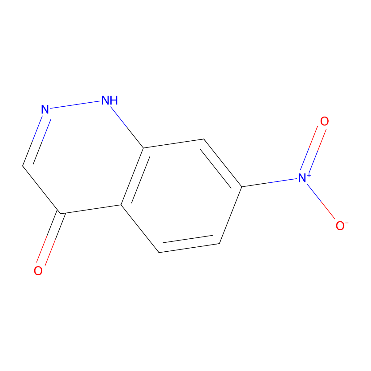 7-Nitrocinnolin-4-ol molecular structure, CAS 412338-77-3