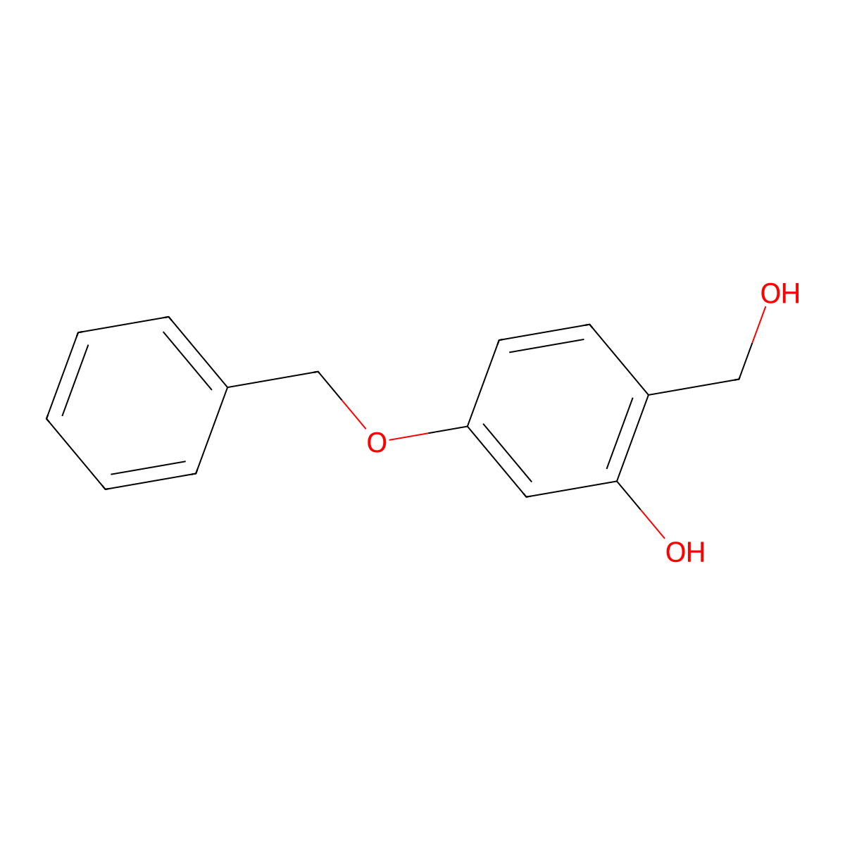 5-Benzyloxy-2-hydroxymethylphenol molecular structure, CAS 412339-25-4