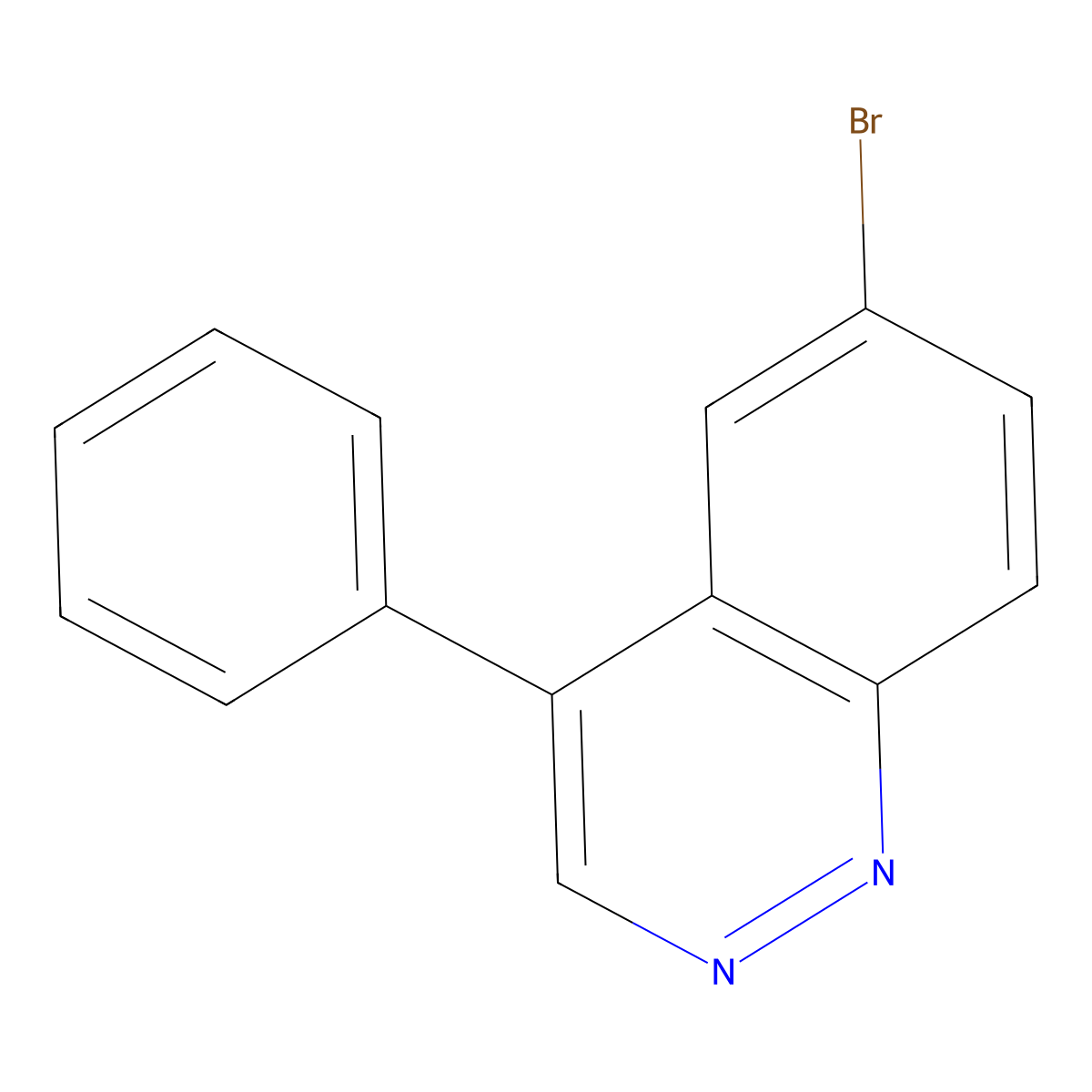 6-Bromo-4-phenylcinnoline molecular structure, CAS 412339-30-1