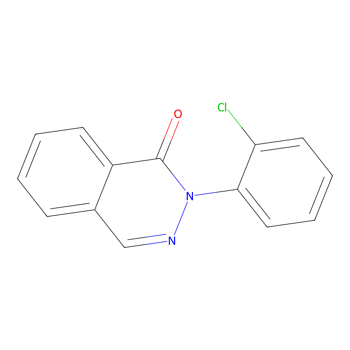 2-(2-Chlorophenyl)-1(2H)-phthalazinone molecular structure, CAS 412339-45-8
