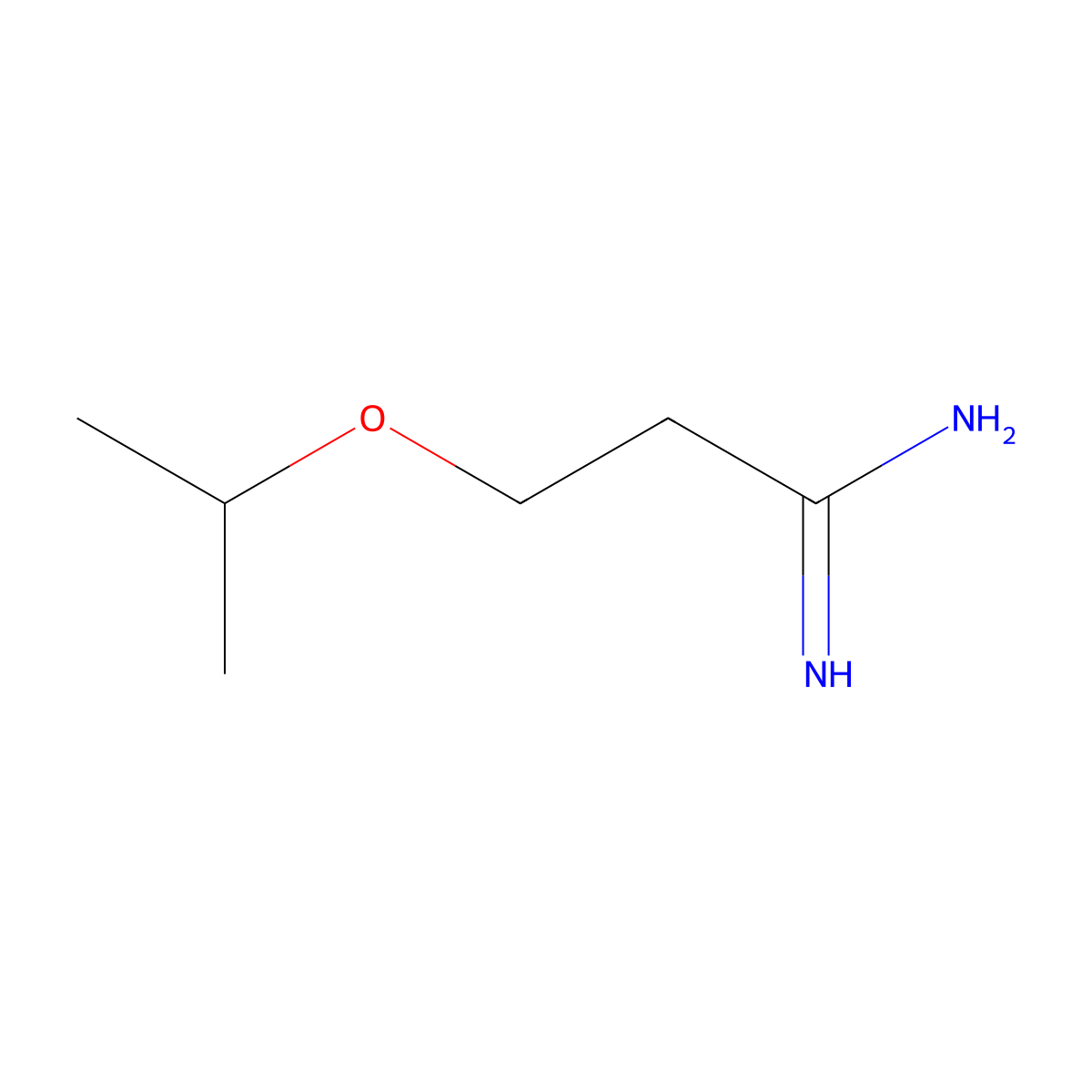 3-(Propan-2-yloxy)propanimidamide molecular structure, CAS 412341-11-8