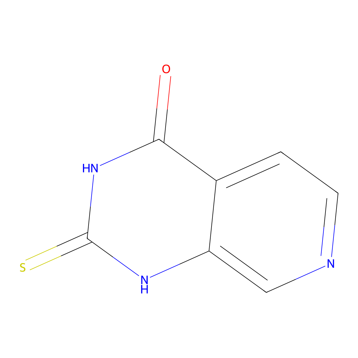 2-thioxo-2,3-dihydropyrido[3,4-d]pyrimidin-4(1H)-one molecular structure, CAS 412341-42-5