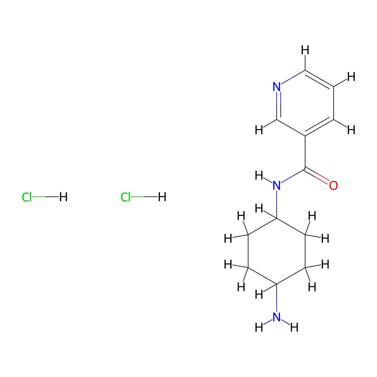 N-[(1R*,4R*)-4-Aminocyclohexyl]nicotinamide dihydrochloride molecular structure, CAS 412356-88-8