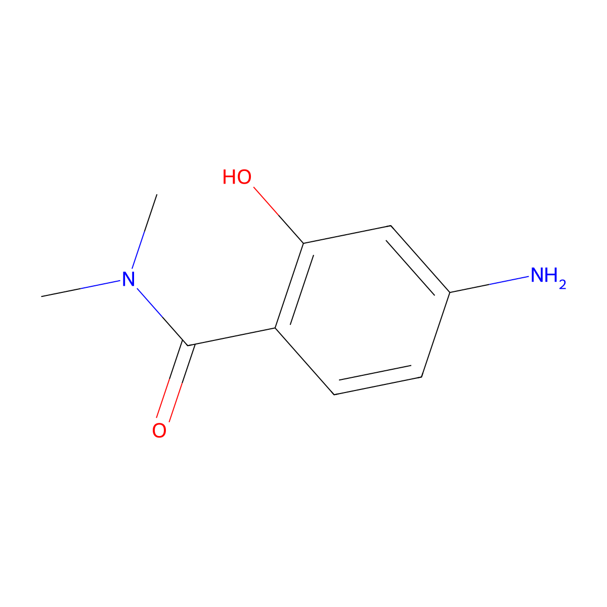 4-Amino-2-hydroxy-N,N-dimethylbenzamide molecular structure, CAS 412357-90-5