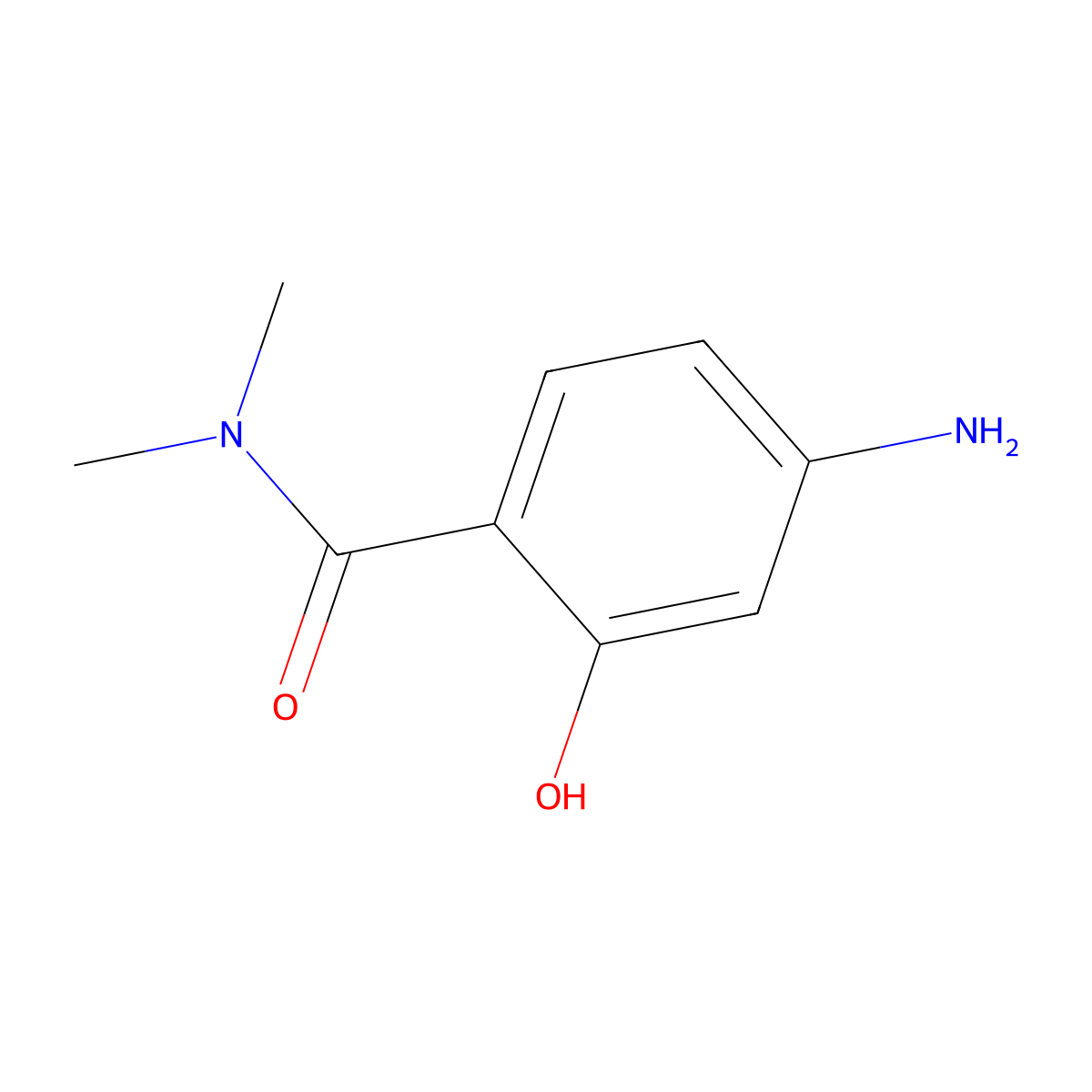 4-Amino-2-hydroxy-N,N-dimethylbenzamide molecular structure, CAS 412357-90-5