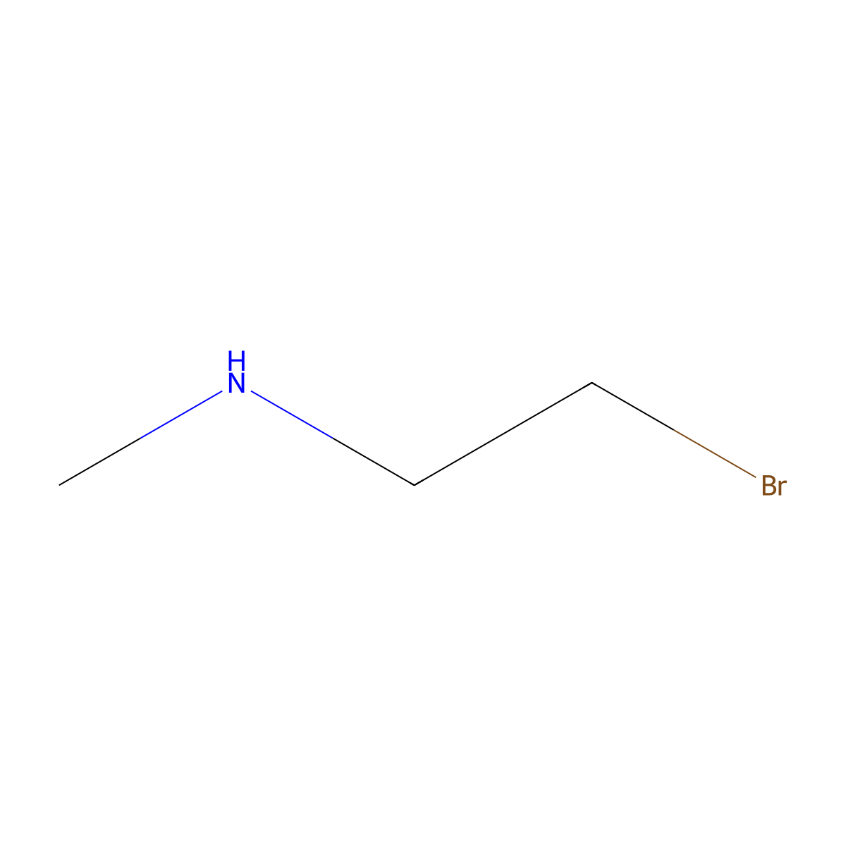 (2-Bromo-ethyl)-methyl-amine molecular structure, CAS 41239-10-5