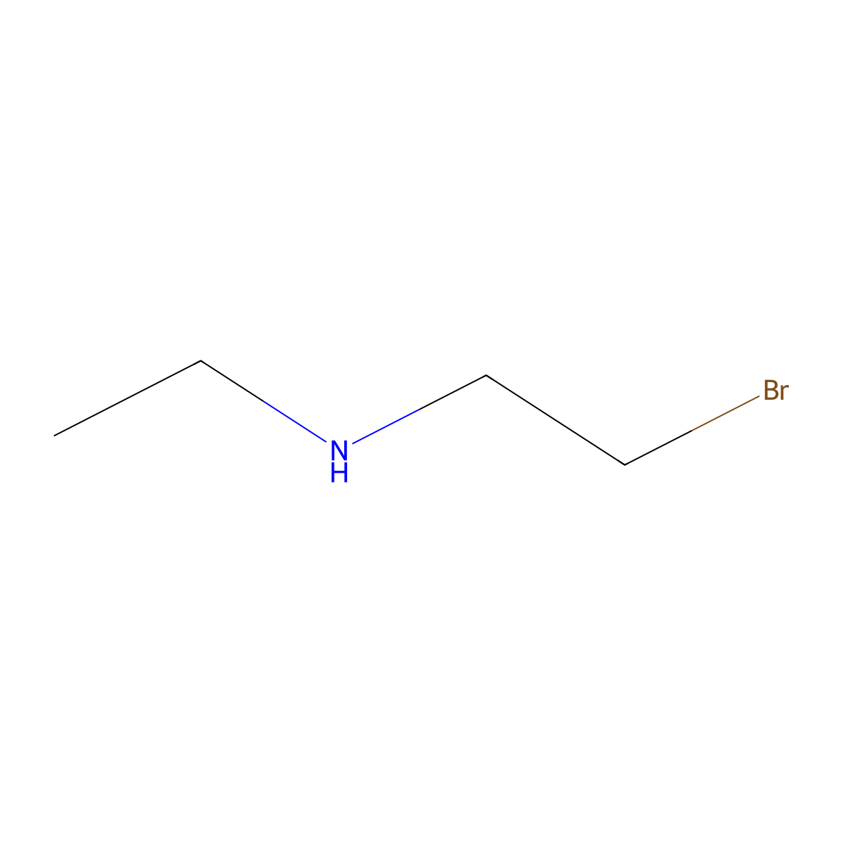 2-Bromo-N-ethylethanamine molecular structure, CAS 41239-11-6