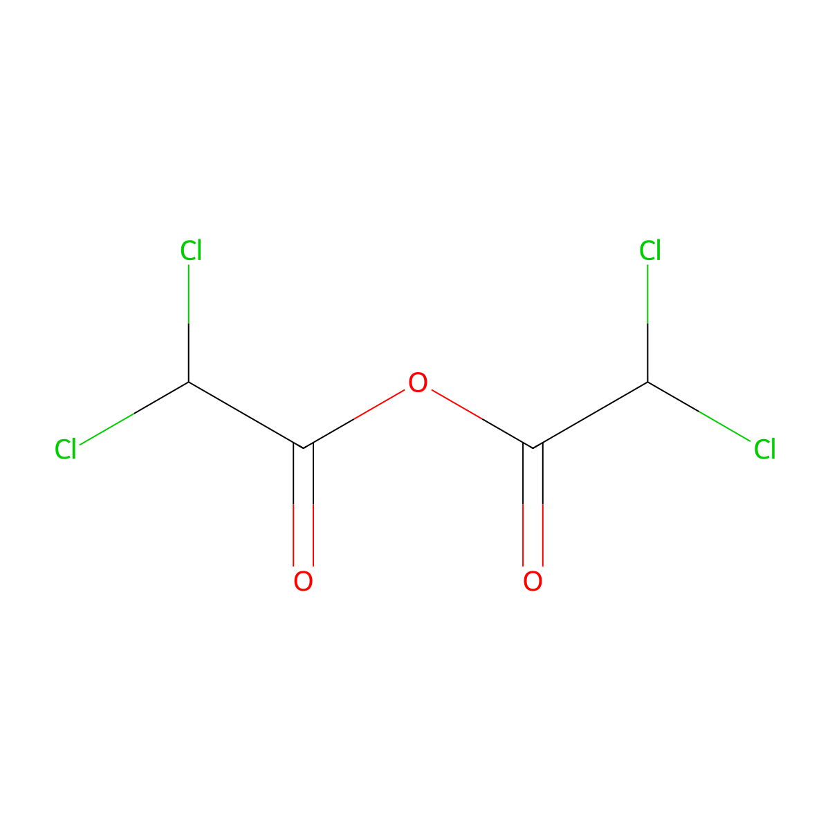Acetic acid, 2,2-dichloro-, 1,1'-anhydride molecular structure, CAS 4124-30-5