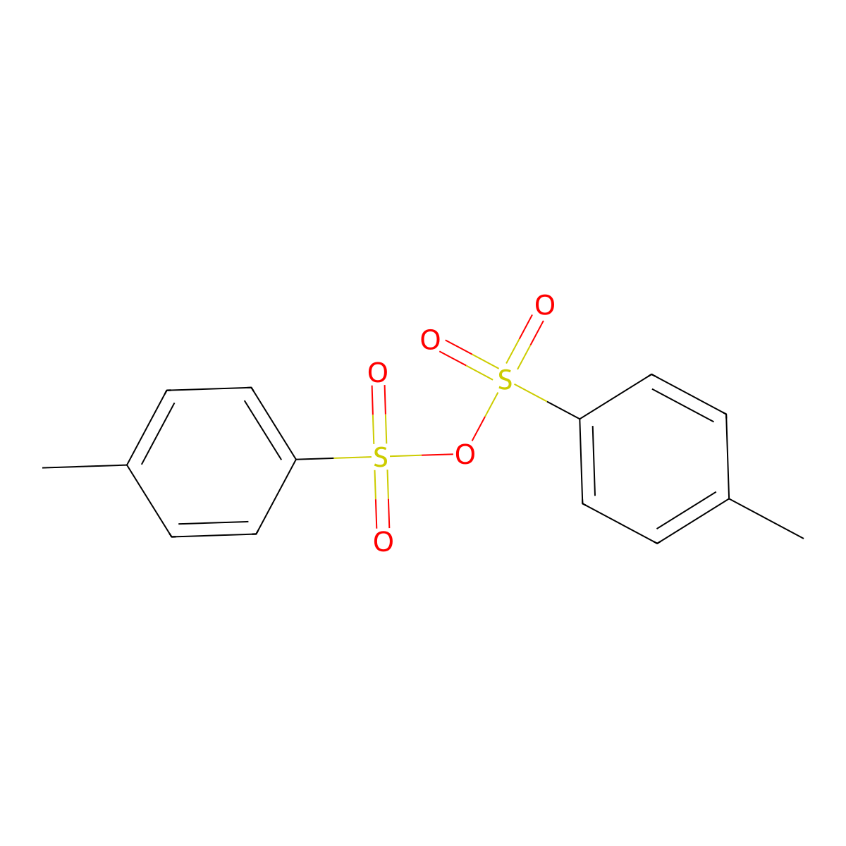 Toluene-p-sulphonic anhydride molecular structure, CAS 4124-41-8