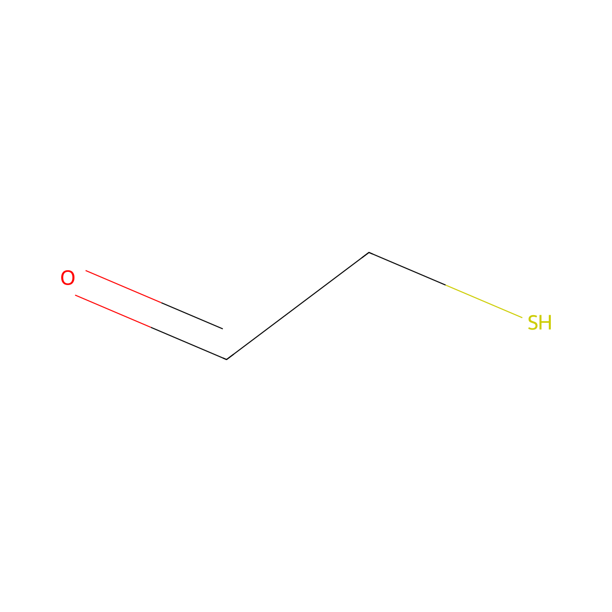 Mercaptoacetaldehyde molecular structure, CAS 4124-63-4