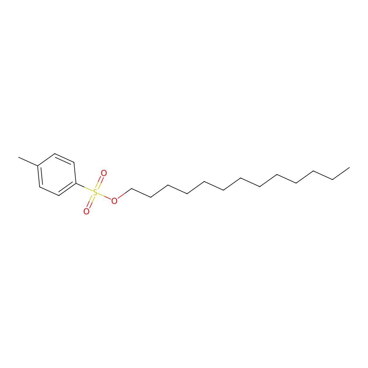 Tridecyl 4-methylbenzene-1-sulfonate molecular structure, CAS 41240-48-6