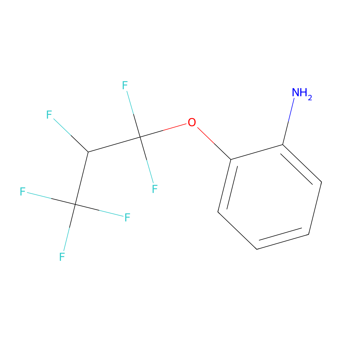 2-(1,1,2,3,3,3-Hexafluoropropoxy)aniline molecular structure, CAS 41242-02-8