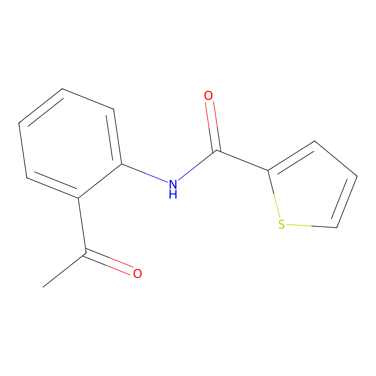 N-(2-Acetylphenyl)thiophene-2-carboxamide molecular structure, CAS 41242-35-7